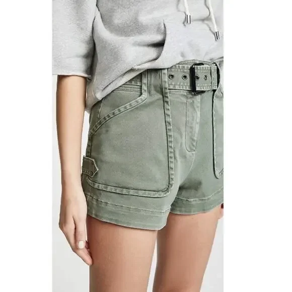 Дерек Лам 10 crosby monterey fatique зеленый платье шорты карго армия высокая талия 6 - Изображение 3 из 4