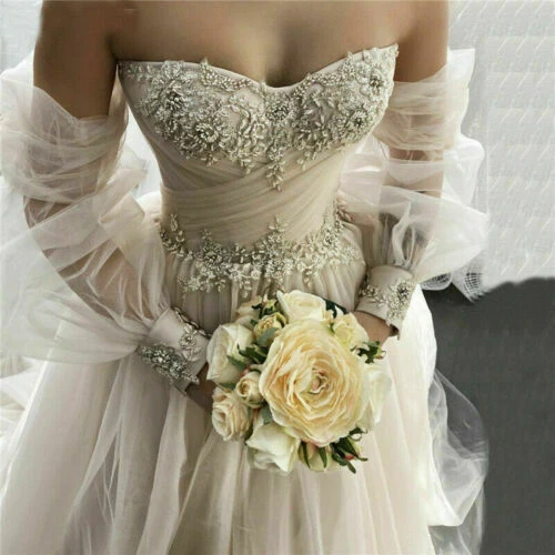 Lace Chiffon A-line Wedding Dresses