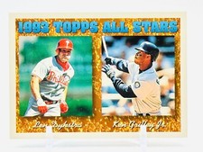 1994 Topps #388 1993 All Stars Ken Griffey Jr. & Lenny Dykstra
