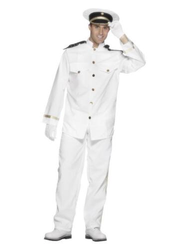 Smiffys Captain Costume, White Adult Male Size XL - Picture 1 of 1