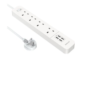 Dodocool Überspannungssteckdosenleiste mit 4 Ports USB Ladegerät
