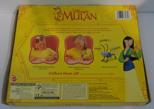 RARO CONJUNTO DE JOYAS DE LUJO MATTEL #67935 DISNEYS MULAN SIMPLEMENTE ENCANTADOR - Imagen 4 de 6
