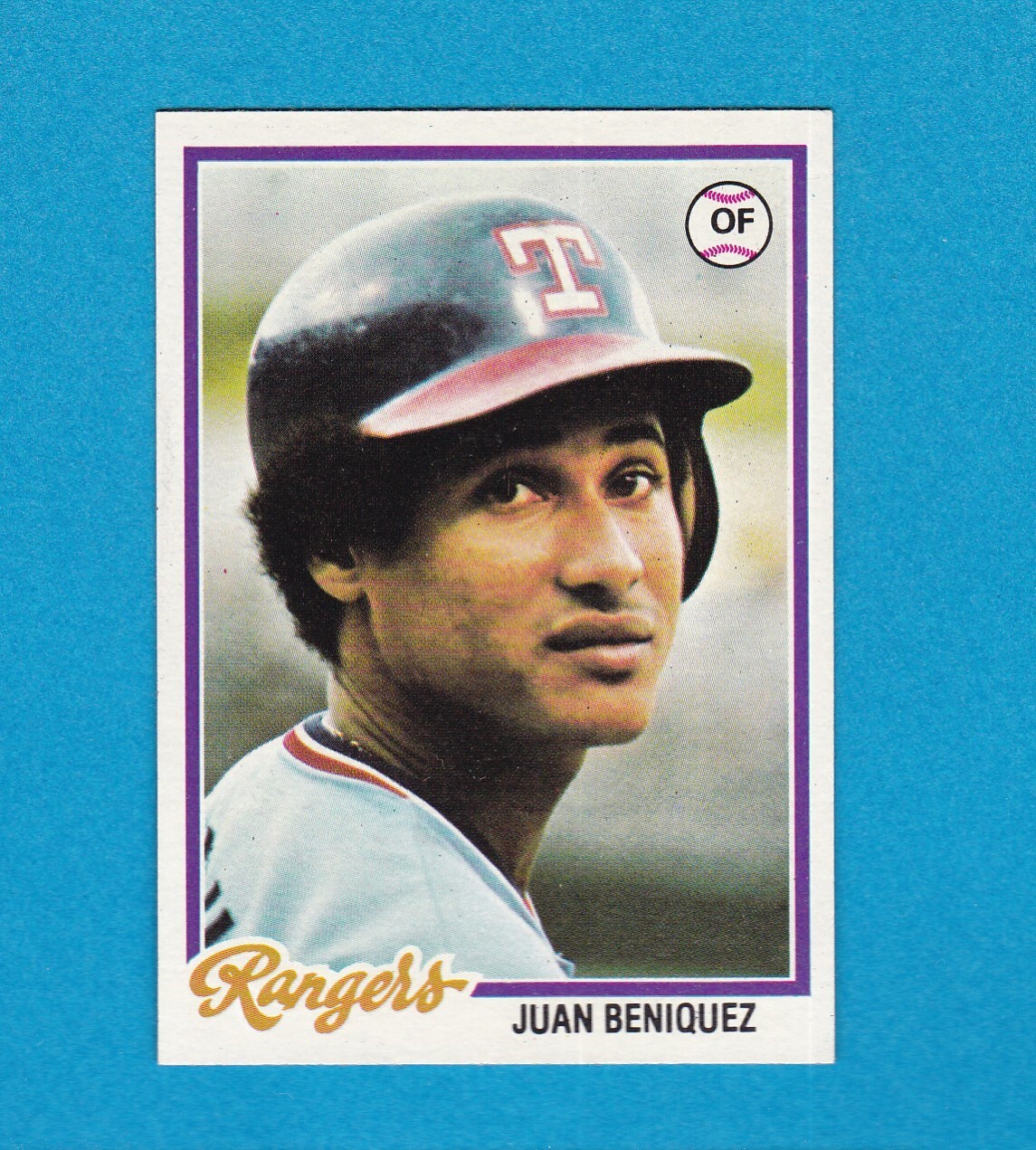 1978 TOPPS BASEBALL SET BREAK 238 JUAN BENIQUEZ RANGERS NM/MT+