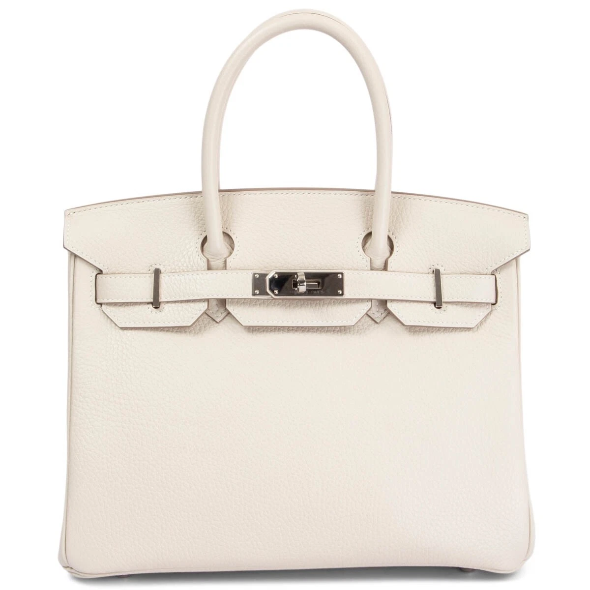 Hermes Birkin 30 Craie Togo Leather Palladium Hardware