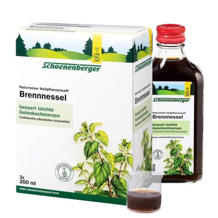 Brennesselsaft Schoenenberger · 3X200 ml · PZN 00692104