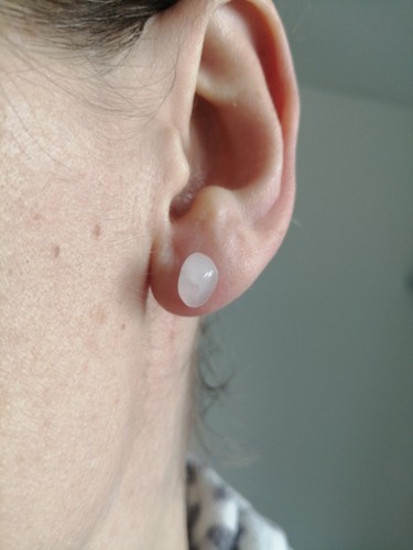 Natural Gemstone Stud Earrings - Picture 2 of 6