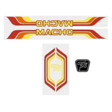 Cycle Pro - MACHO - Orange Red decal set