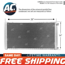 CNFP1426 AC A/C  Universal Condenser Parallel Flow 14 x 26 O-ring #6 And #8