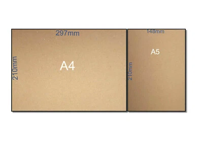 A4, A5 - 100gsm BROWN ECO♻️KRAFT PAPER Café/Bar/Restaurant/Pub Menu Print