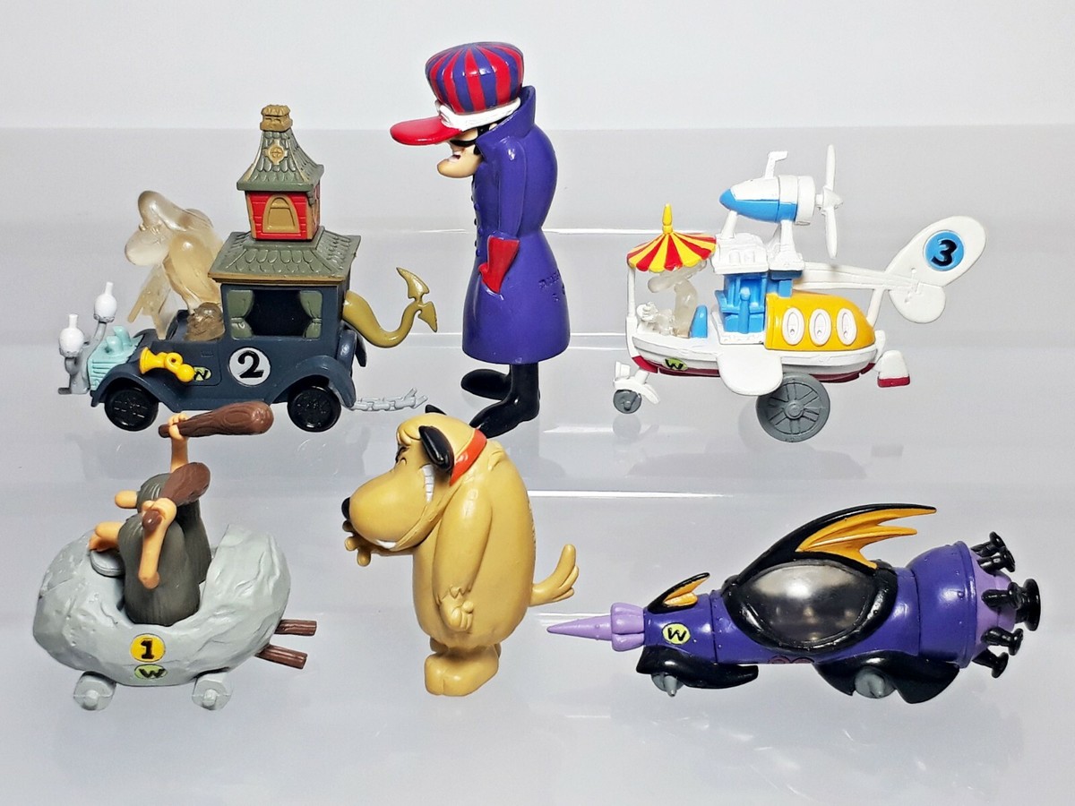 Wacky Races Vehicle Figure Set (6) Bandai HG Mean Machine