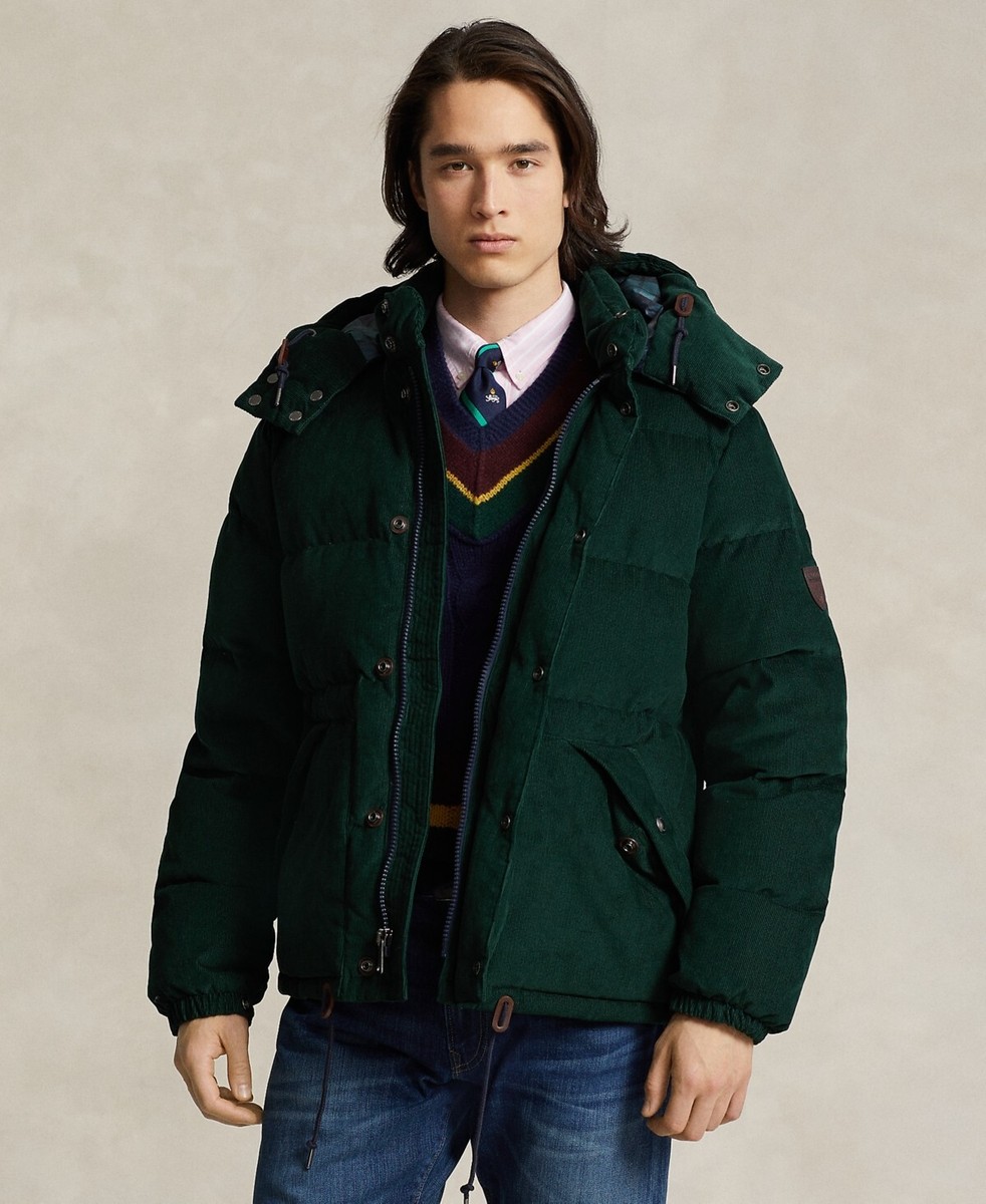 Polo Ralph Lauren V1304 Men's Green Water-Repellent Corduroy