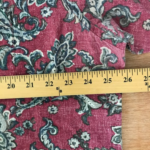 Ono Hawaiian Shirt Men Size XXL Red Blue Floral Button Up Pocket Short Sleeve - Picture 7 of 11