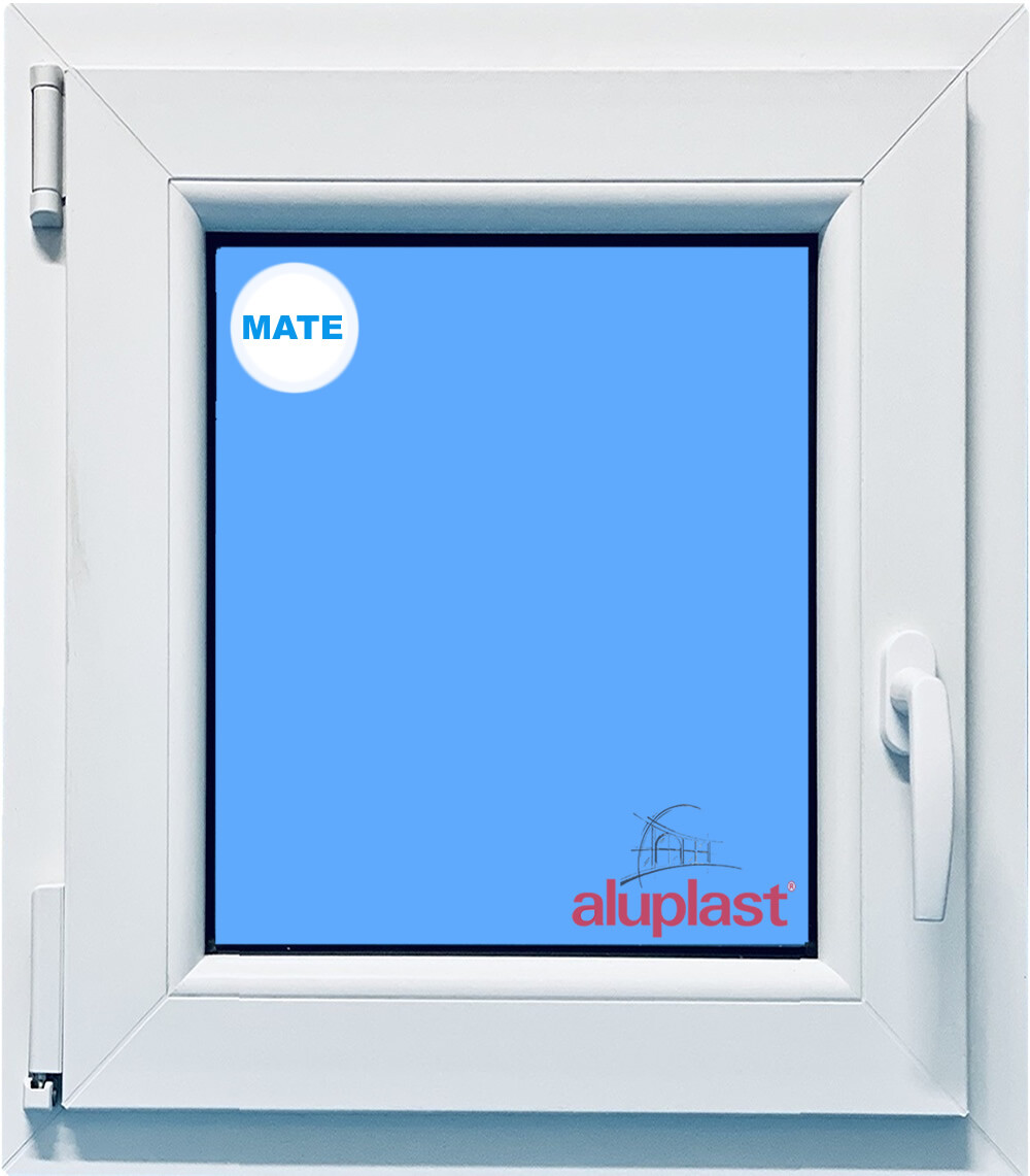 VENTANA PVC 600x800 BLANCA OSCILOBATIENTE IZQUIERDA VIDRIO MATE