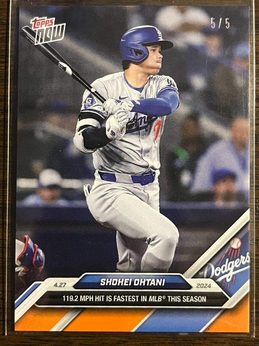 2024 Topps Now #128 Shohei Ohtani Los Angeles Dodgers ORANGE 2024 Topps Now #128 Shohei Ohtani Los Angeles Dodgers ORANGE
