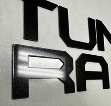 2022 - 2025 GALAXY BLACK Front Emblem TUNDRA Grill Bumper Plastic Letters Badge