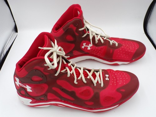Under Armour Micro G Anatomix Spawn 2 - Scarpe da basket rosse (taglia 17 da uomo) - Foto 6 di 10