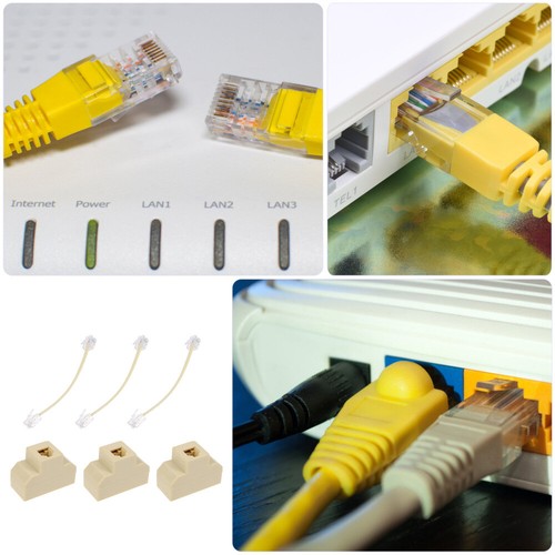 4 Pcs Telephone Line Breaker Box Landline Cable Splitter Connector Adapter - Zdjęcie 2 z 12