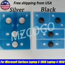 4 Rubber Feet Set For Microsoft Surface Laptop 3 1868 Laptop 4 1958 Black/Silver