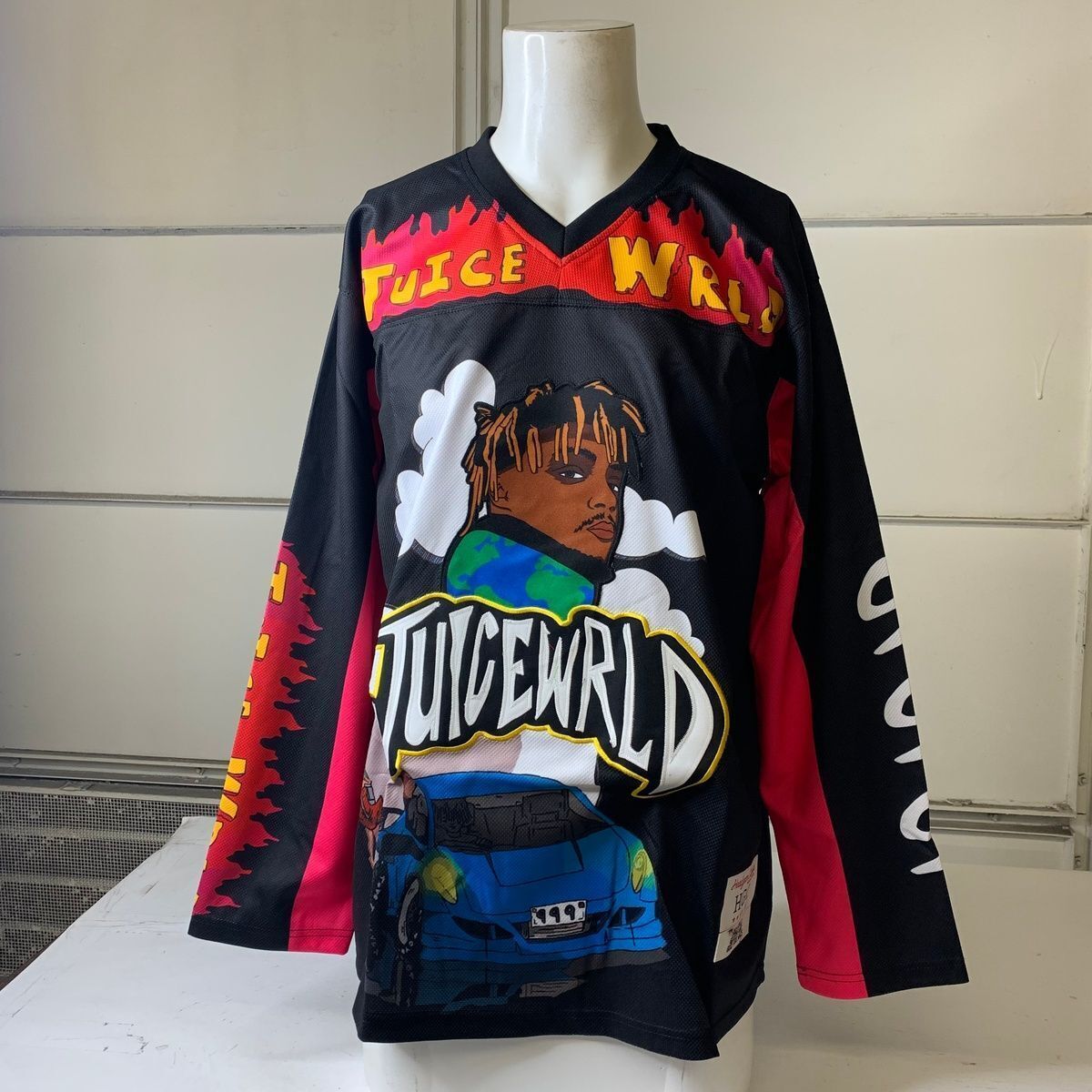 HEADGEAR CLASSICS Juicewrld Hockey Long Sleeve Jersey Men's Size S HEADGEAR CLASSICS Juicewrld Hockey Long Sleeve Jersey Men's Size S