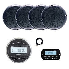 JBL Marine Bluetooth Receiver with Remote, Extension, 4x 5.25" Speakers