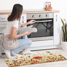 2 PCS Kitchen Rugs And Mats Set Floor Mats For Home Kitchen Decor Rug