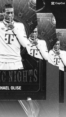 Michael Olise 2024-25 Topps Merlin UCC #MN-27 Mystic Nights Bayern