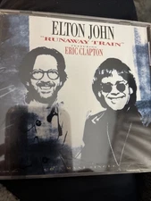 Elton John Runaway Train CD Maxi Single Eric Clapton