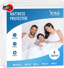 Bed Cover Full Size Fitted Sheet Zippered Plastic Mattress Protector Waterproof