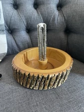 Raw Edge Nut Cracker Bowl With Utensils