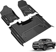 Floor Mats Fit for 2019-2024 Dodge Ram 1500 Crew Cab New Body NOT Classic Model