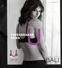 2010  Print Ad for Bali Comfort-U Back Bra "Live Beautifully"