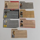 Vtg GI Joe ARAH Vehicle Driver File Cards Lot Of 7 Wild Bill Frostbite Steeler