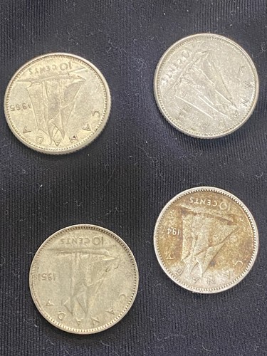 Lot of 10x Canada 10 Cents Silver Dimes 1947-1967 .80 Silver 🔥📈 - Bild 6 von 7