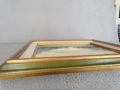 Original Ölgemälde Naturszene Wasser Schwäne friedlicher Künstler signiert mit Rahmen - Bild 8 von 9