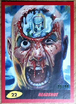 2017 Mars Attack's The Revenge Red Card 22 HEADSHOT.