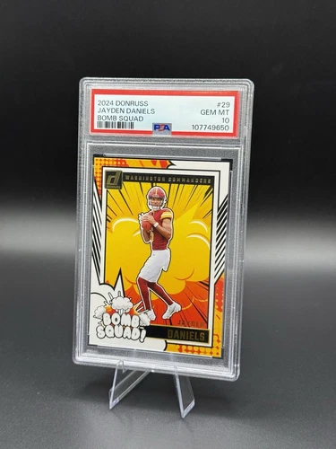 2024 PANINI DONRUSS JAYDEN DANIELS BOMB SQUAD PSA 10 GEM MT 🔥