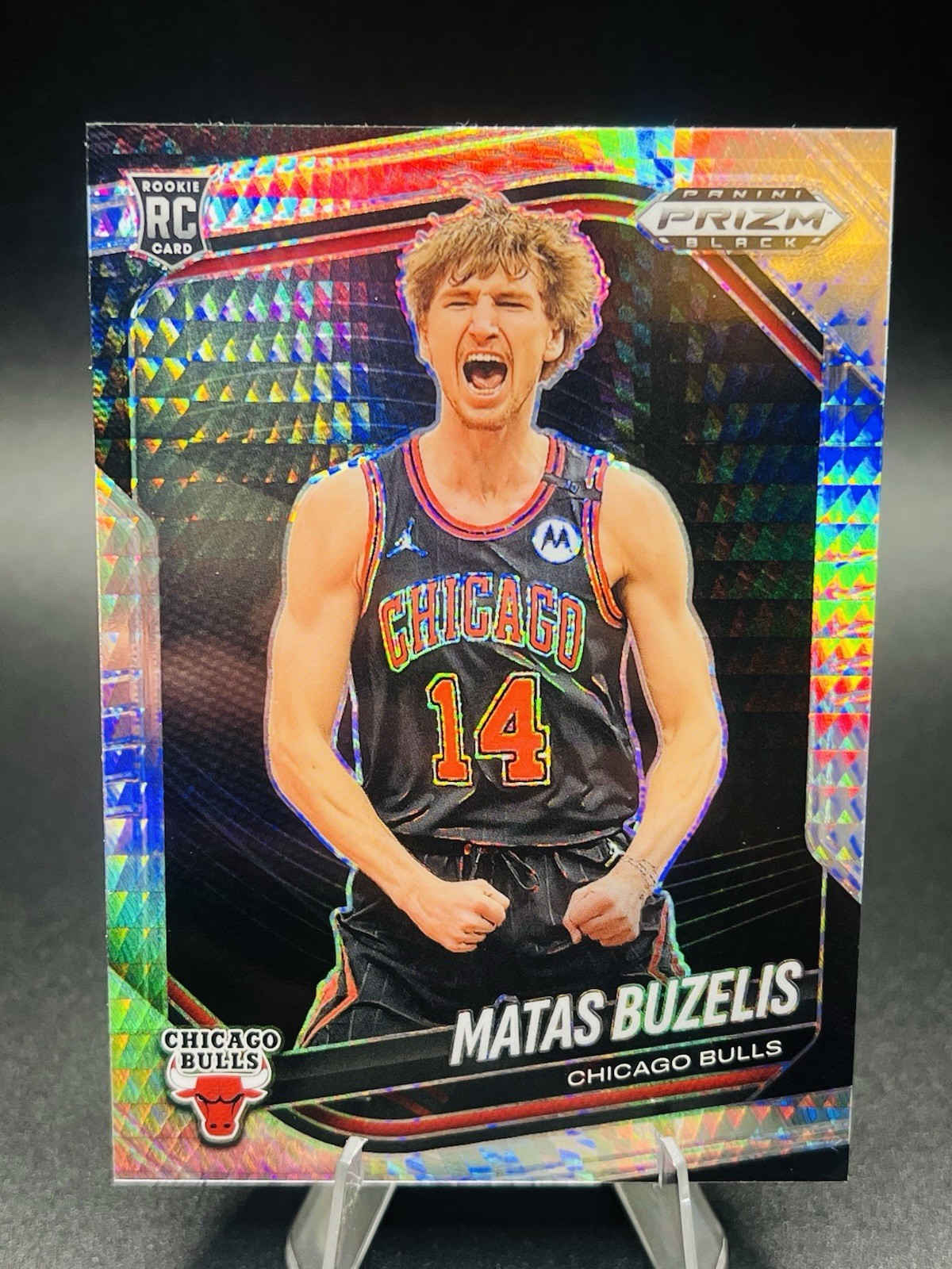 2024-25 Prizm Black-Matas Buzelis Hyper Prizm RC #41