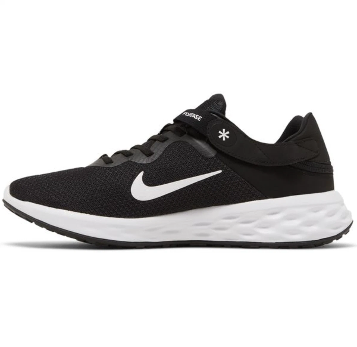 Nike Revolution 6 FlyEase Next Nature Black White for Sale 