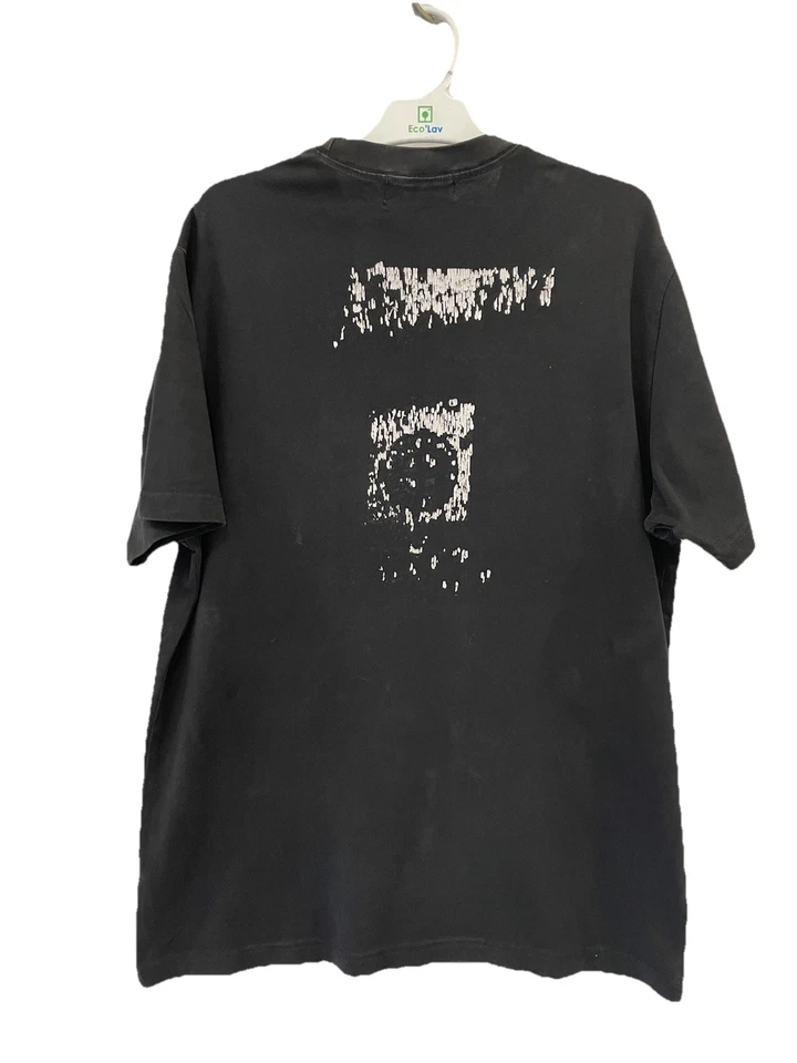 Camiseta H72# Stone Island Negra Logo Bordado Talla XL Auténtica Certilogo Foto 2 de 4