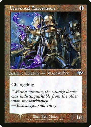 1 x Universal Automat - Folie - Retro Rahmen - Modern Horizons - Light Play - MT