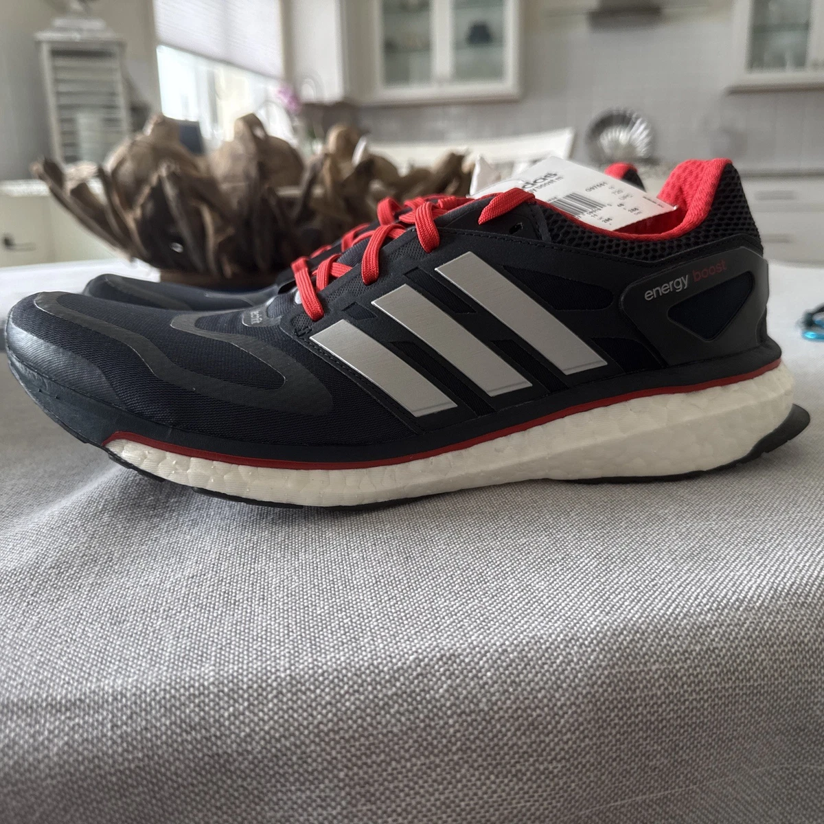 Adidas Energy Boost Shoes Mens Size 9 Red Cushioned Running Techfit G65075 e4e4584a-dc0c-4854-a05d-  main image 3
