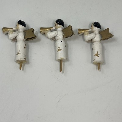 Lillian Vernon Christmas Pyramid Windmill Replacement Lot of 3 Angels