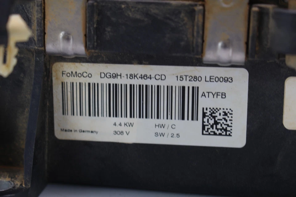 14-19 FORD FUSION HYBRID 2.0L ELECTRONIC COOLANINT HEATER OEM, DG9H-18K464-CD - Image 3 of 4
