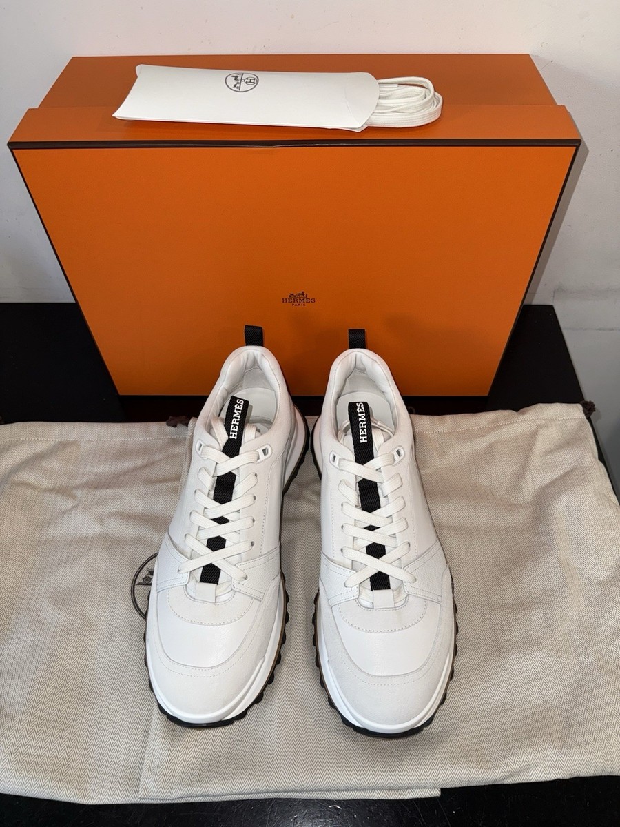 ✨HERMÈS エルメス✨トレイル スニーカー 白 36 本革 ✨HERMÈS エルメス✨トレイル スニーカー 白 36 本革