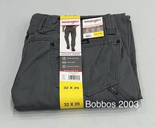 Wrangler Men's Regular Fit Utility Pants, Gray, Size 32X29