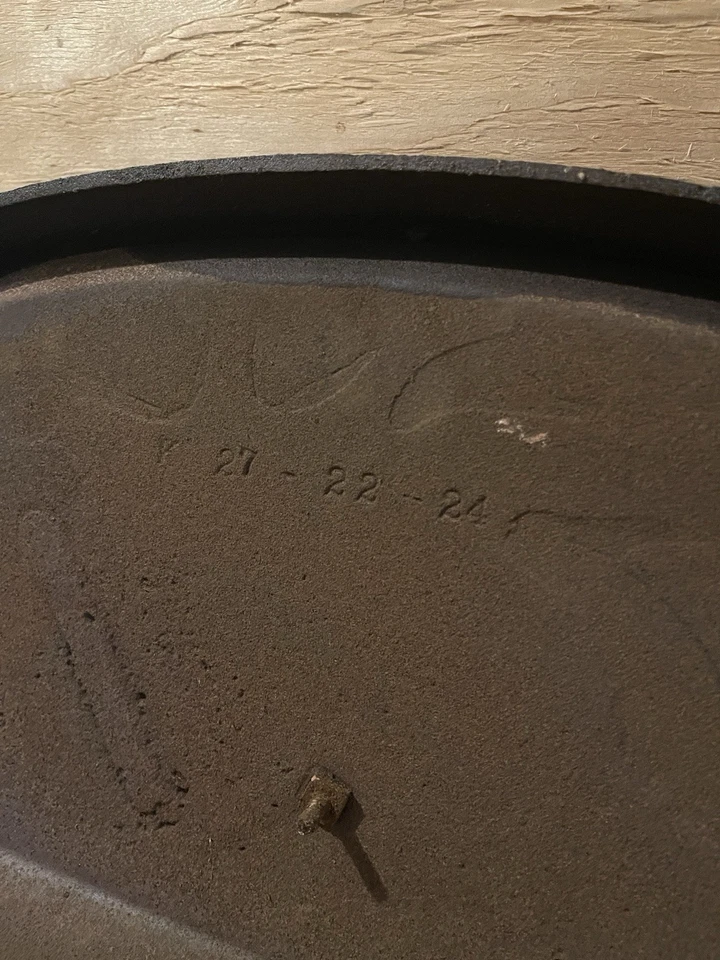 Windsor Perfection 1920s Coal Furnace Door Cover, Antique Vintage Cast Iron - Image 4 of 4