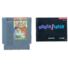 North and South NES Nintendo Kemco Seika Game + Manual Authentic Cleaned Tested