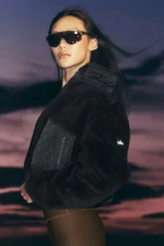 2025 New AIo Yoga Sherpa Edge Bomber Jacket Full Zip Warm Fit Women Winter Coat