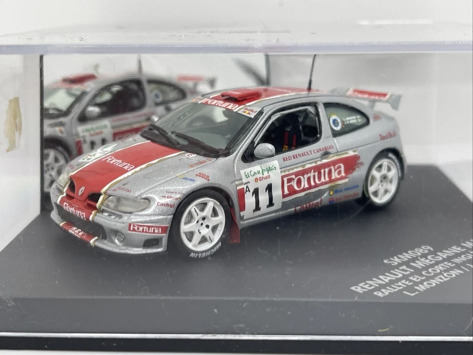 VITESSE SKID SKM089 1:43 RENAULT MEGANE MAXI RALLYE EL CORTE INGLES MODELO 1998 Foto 2 de 4