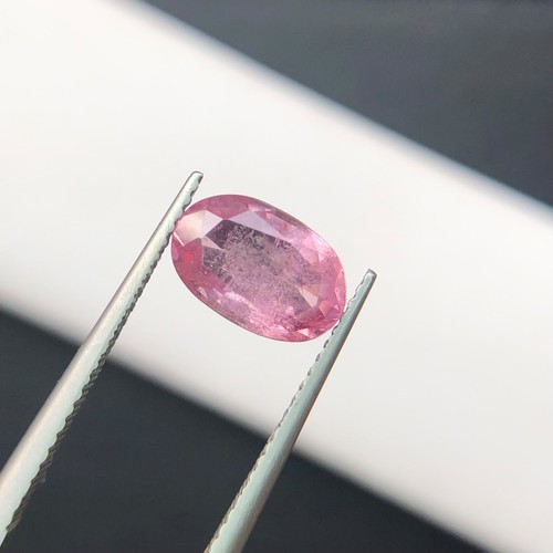 Natural Cut 2.60 Carat Pink Spinel From Tajikistan Oval Faceted Loose Gemstone